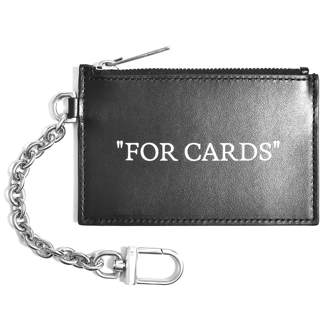 Off-White Quote Bookish Key Ring Card Case