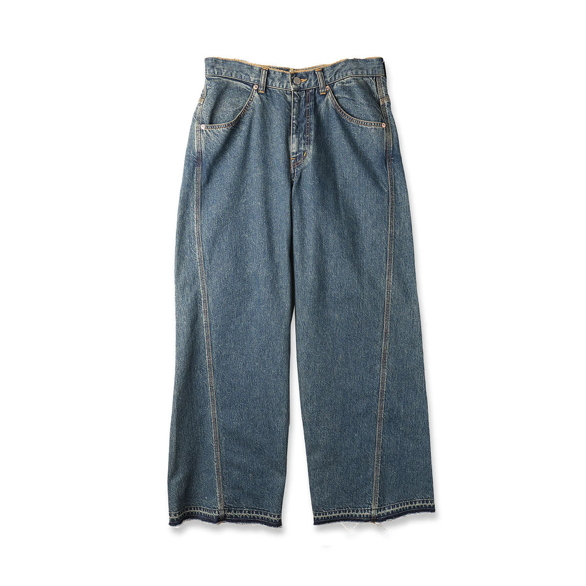 [JieDa]USED 3D WORK DENIM/INDIGO(Jie-STD-PT27)