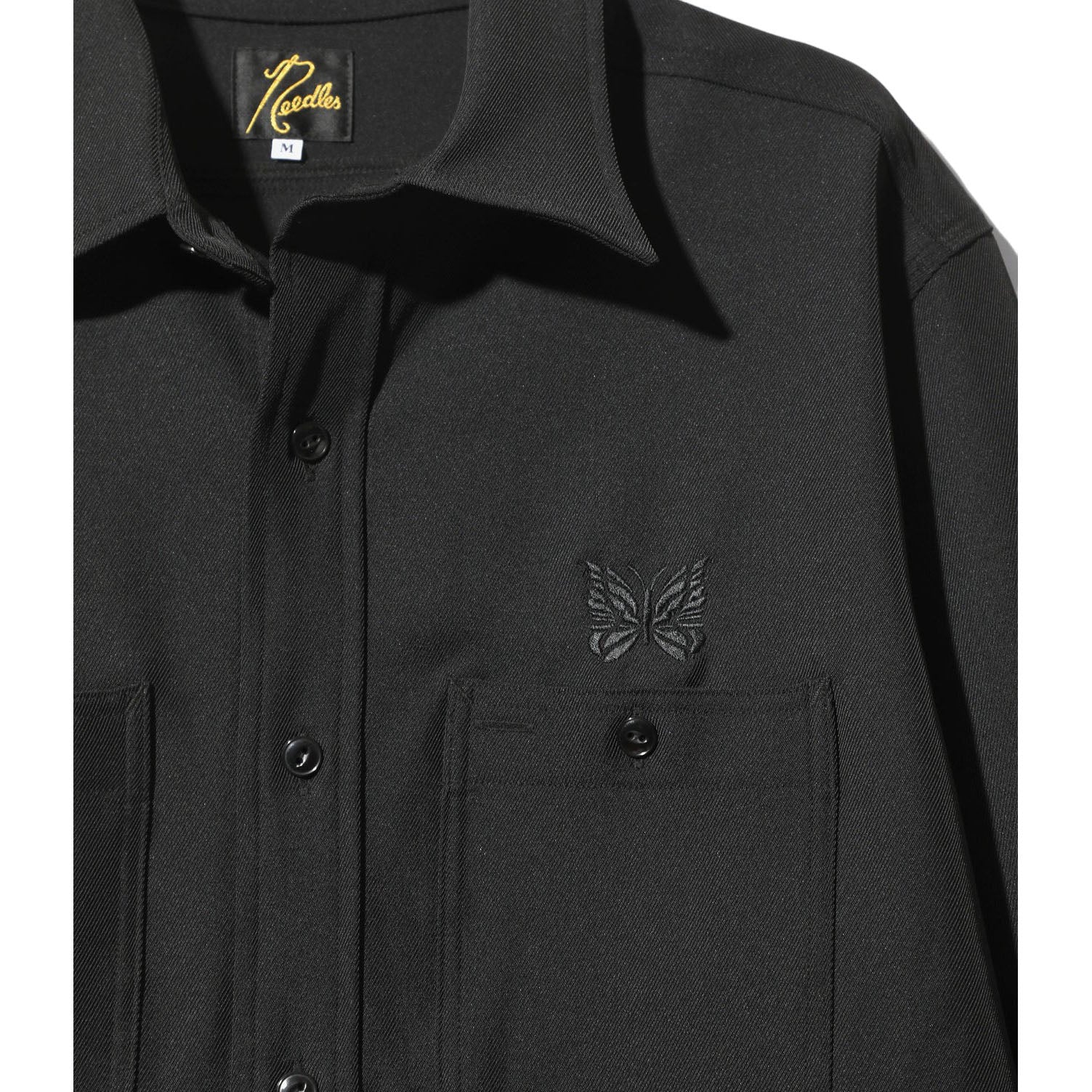 NEEDLES]Work Shirt - PE/R/PU Cavalry Twilly/BLACK(PU213) – R&Co.