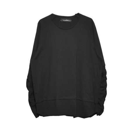 [ASKYY]GATHER SLEEVE CUTSEW/BLACK(393S15)