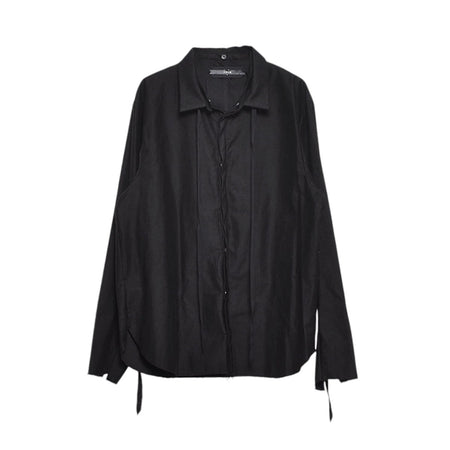 [ASKYY]DETACHABLE COLLAR SHIRTS WITH TIE/BLACK(393S16)