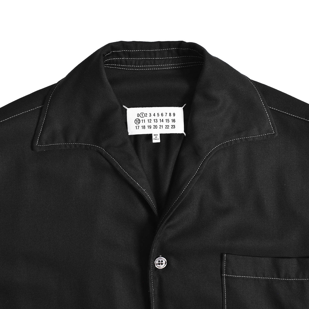 Maison Margiela]SHORT-SLEEVED SHIRT/BLACK(S50DR0003-S60495) – R&Co.