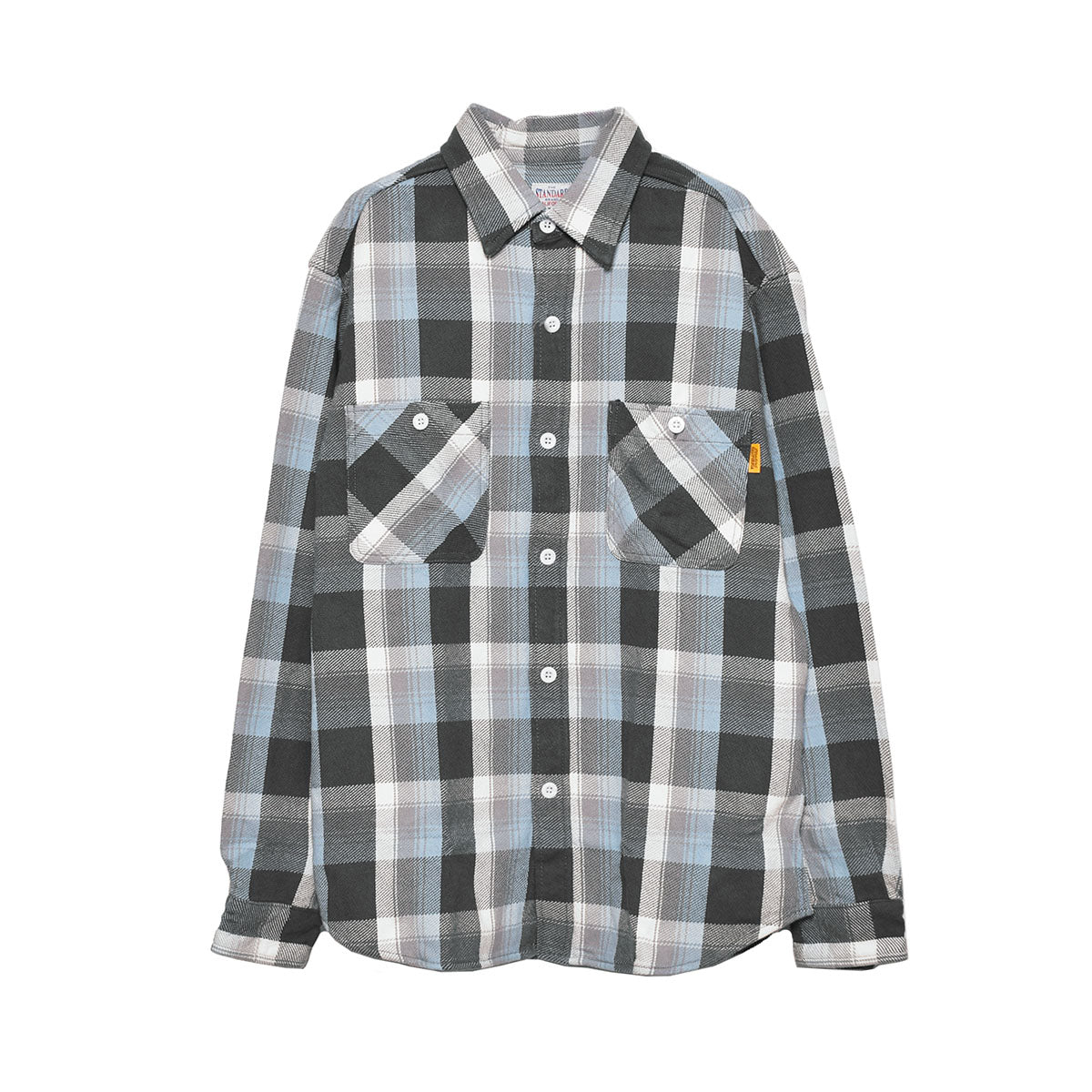 STANDARD CALIFORNIA]SD Heavy Flannel Check Shirt/CHARCOAL/BLUE