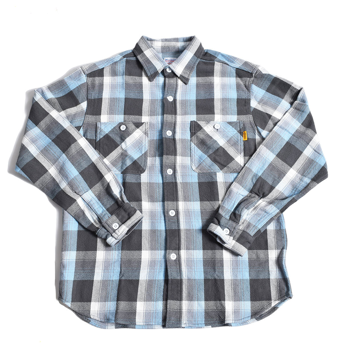 STANDARD CALIFORNIA]SD Heavy Flannel Check Shirt/CHARCOAL/BLUE