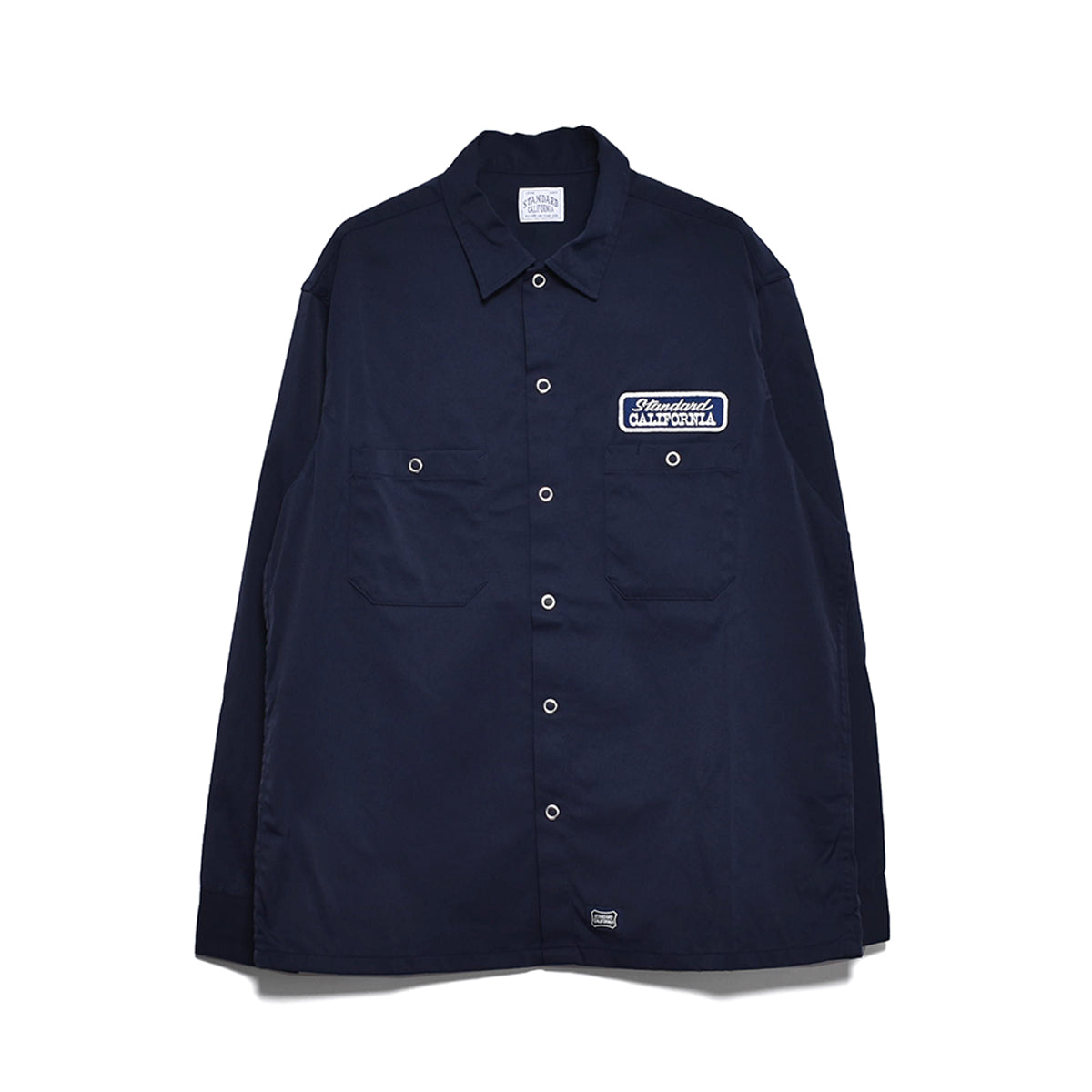 STANDARD CALIFORNIA]SD Logo Patch Easy Work Shirt Long Sleeve/NAVY 