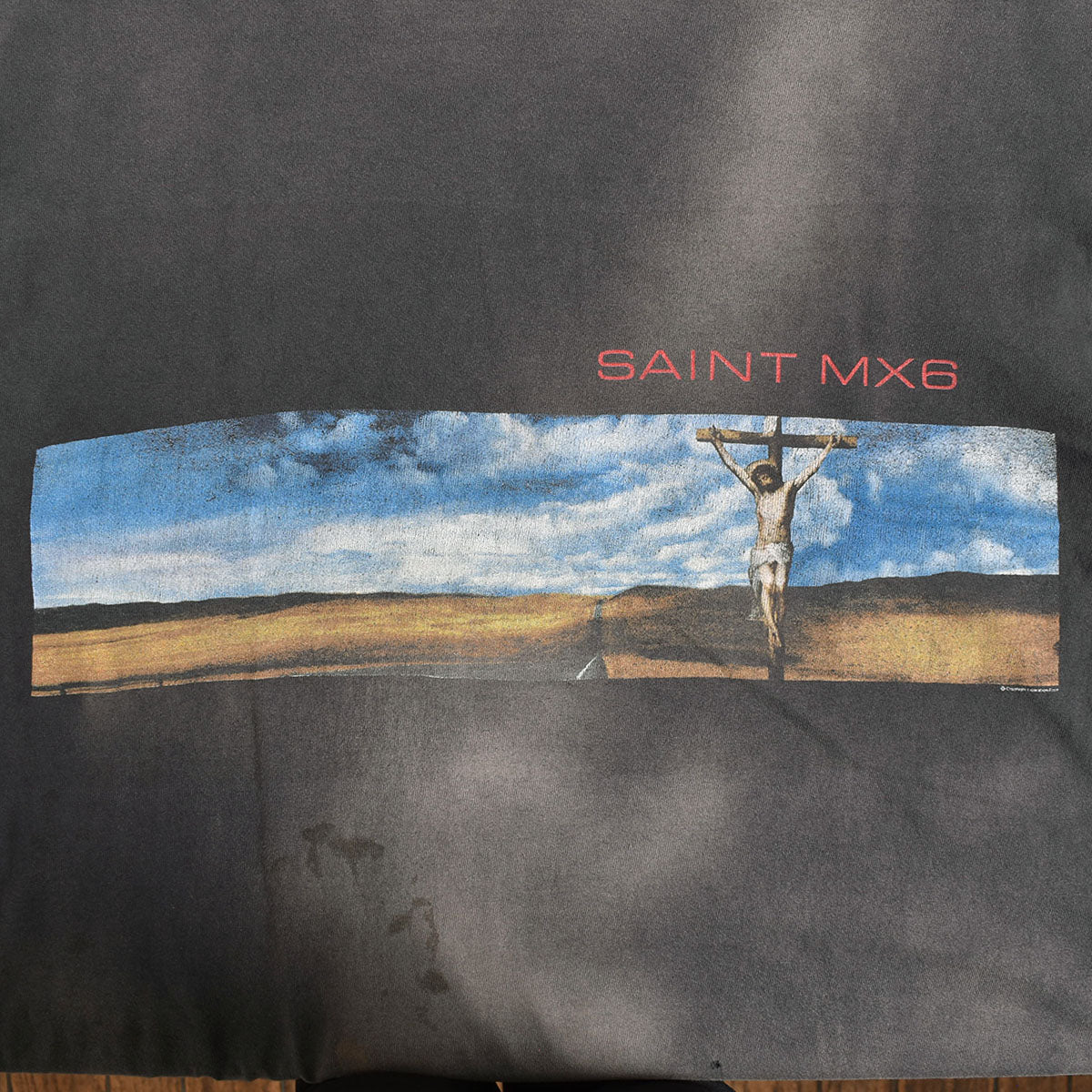 SAINT MICHAEL]SS TEE/SKY/BLACK(SM-A23-0000-001) – R&Co.