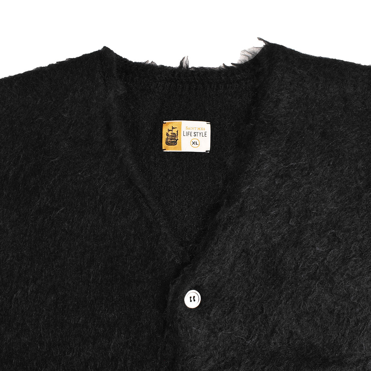 SAINT Mxxxxxx]CARDIGAN/MOHAIR/BLACK(SM-A23-0000-044) – R&Co.