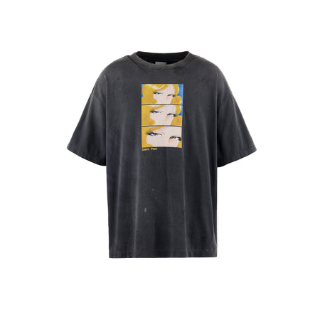 [SAINT Mxxxxxx]PM_SS TEE/SAINT PAM/BLACK(SM-HR8-0000-C45)