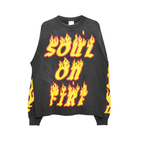 [SAINT Mxxxxxx]LS TEE/SOUL ON FIRE/BLACK(SM-YS1-0000-012)