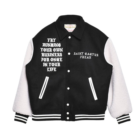 [SAINT Mxxxxxx]CP_VARSITY JKT/LMA/BLACK(SM-YS1-0000-C08)