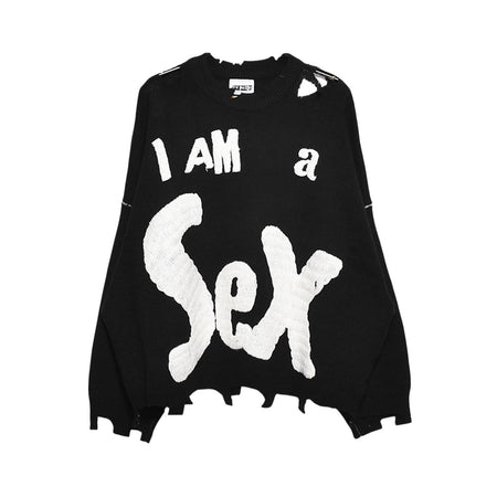 [SAINT Mxxxxxx]SP_CRW KNIT/I AM A/BLACK(SM-YS1-0000-C24)