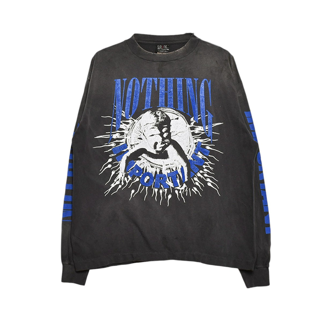 [SAINT Mxxxxxx]KK_LS TEE/NOTHING IMP/BLACK(SM-YS1-0000-C35)