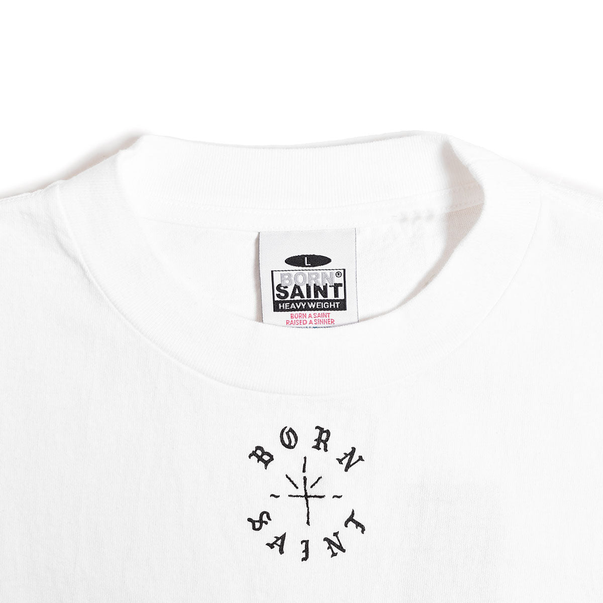 SAINT Mxxxxxx]BR_SS TEE/BORN SAINT/WHITE(SM-YS8-0000-C07) – R&Co.