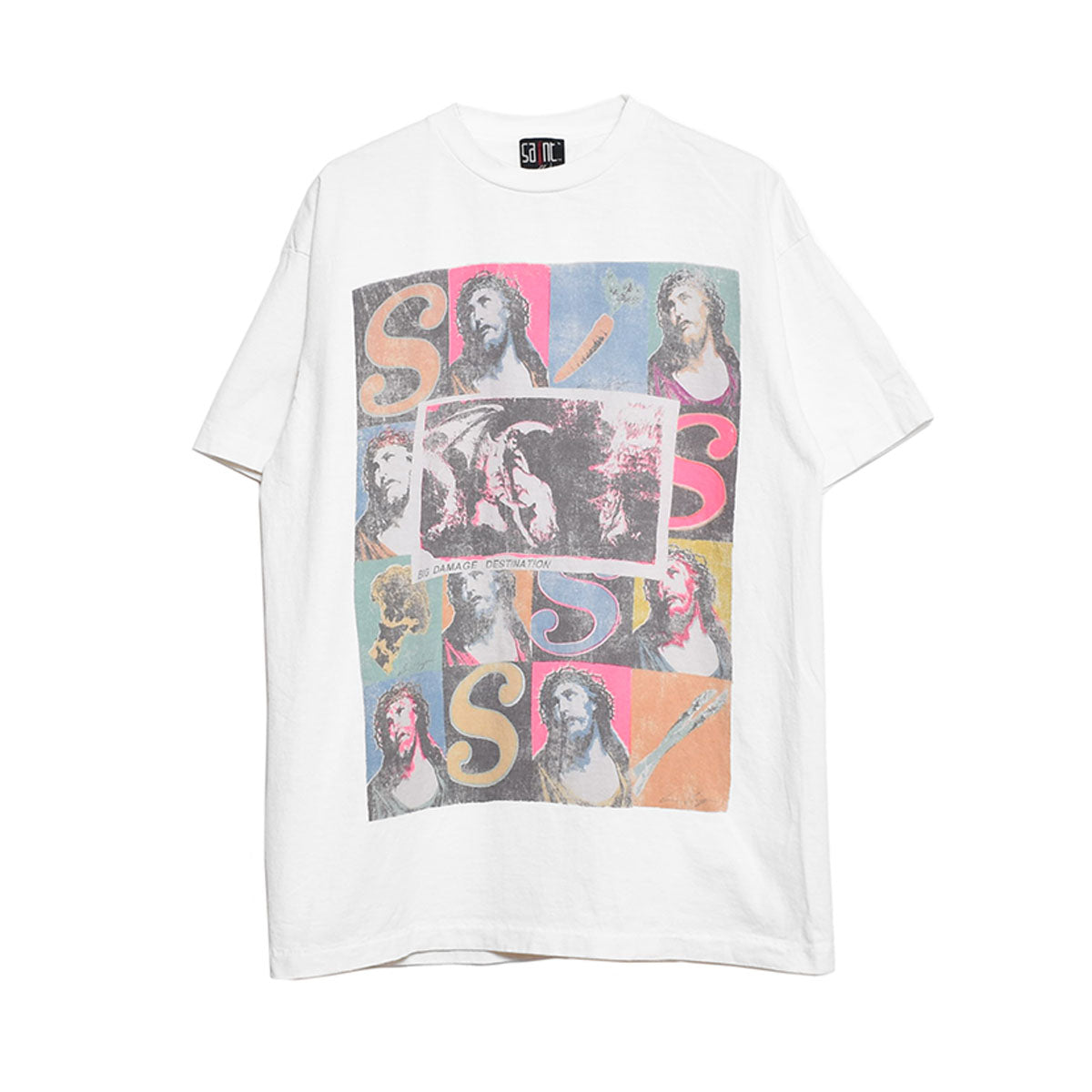 [SAINT MICHAEL]SW_SS TEE/VEGES/WHITE(SM-YS8-0000-C15)