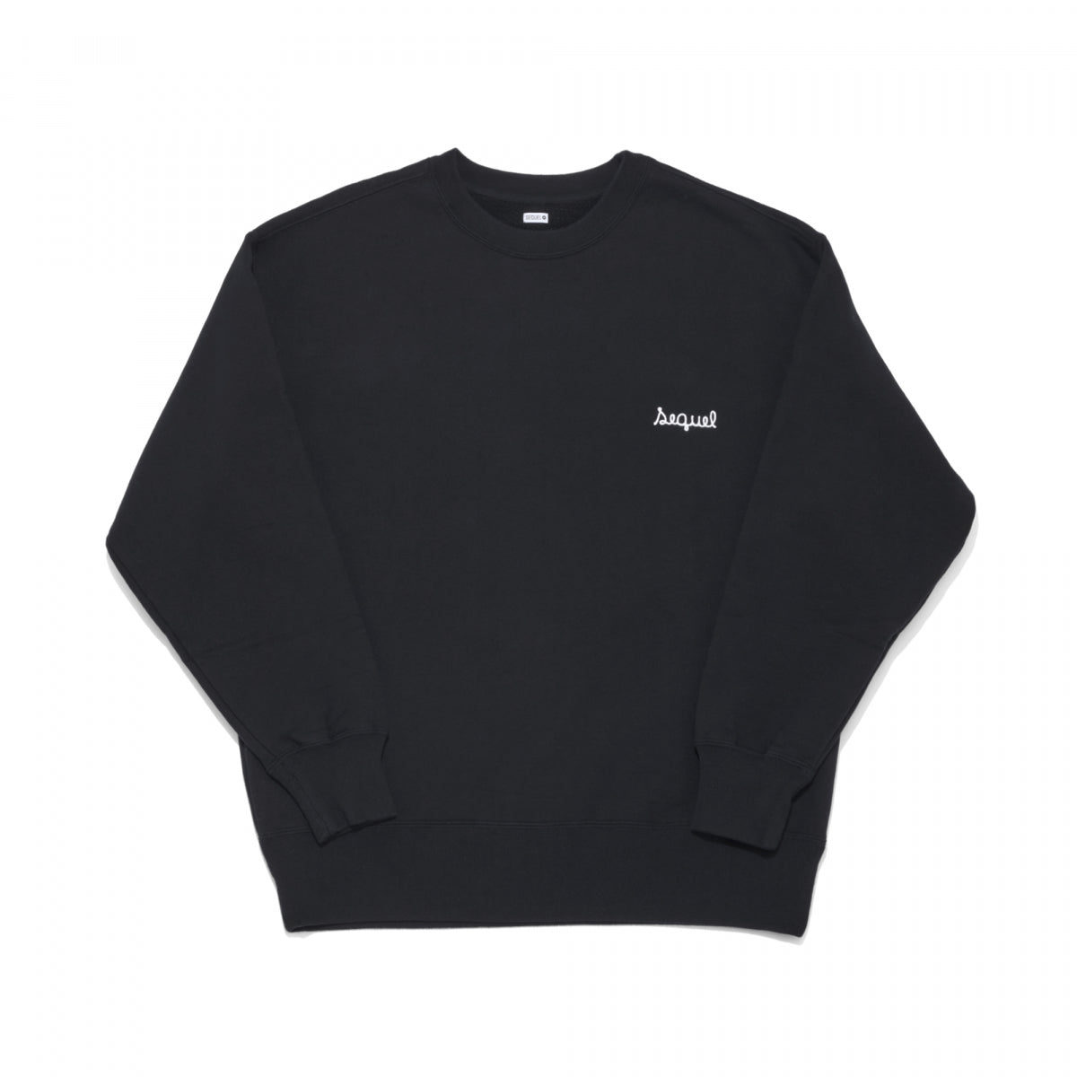 [SEQUEL]CREW NECK SWEAT SHIRT/BLACK(SQ-24SS-CN-01)