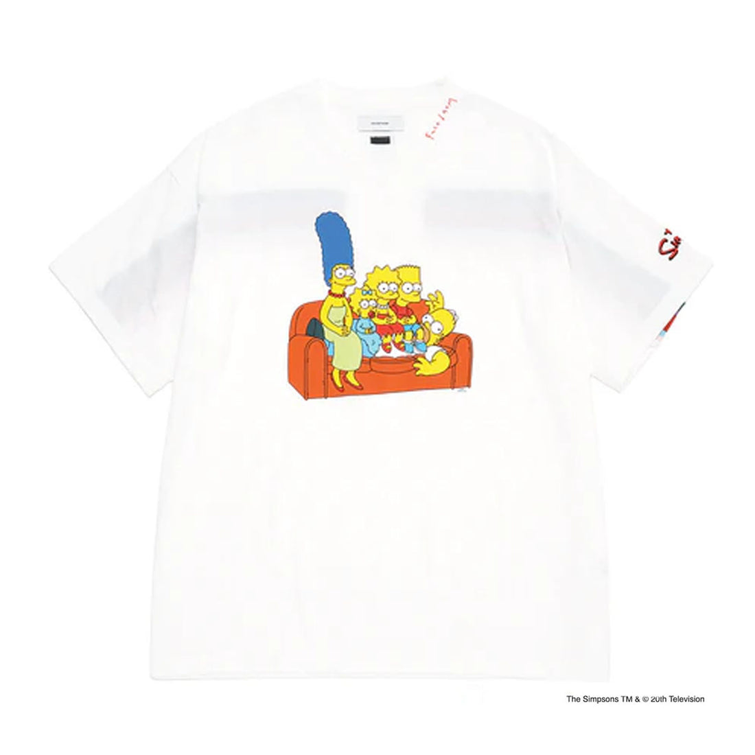 [FACETASM]The Simpsons/FACETASM RIB BIG TEE/WHITE(SRO-TEE-U14)