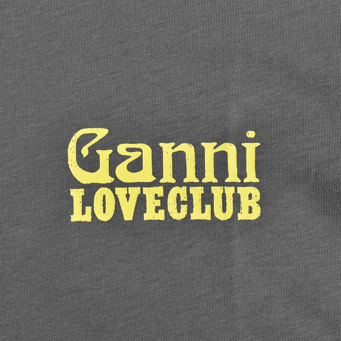 [GANNI]Thin Jersey Loveclub Relaxed T-shirt/ASH(T3865)