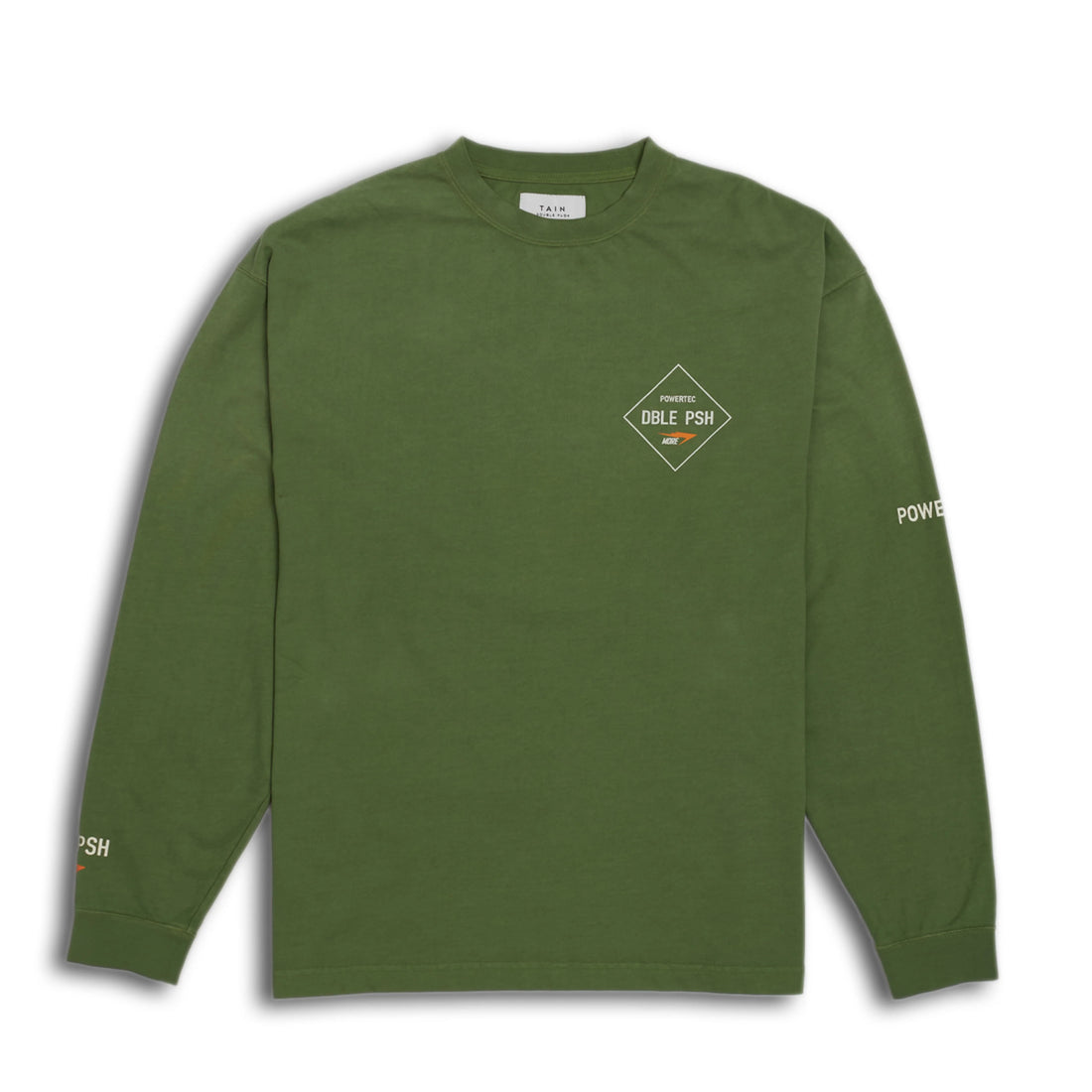 [TAIN DOUBLE PUSH]DOUBLE UP LONG SLEEVE T-SHIRTS/KHAKI(T421-LT001)