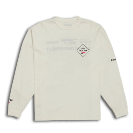 [TAIN DOUBLE PUSH]DOUBLE UP LONG SLEEVE T-SHIRTS/WHITE(T421-LT001)