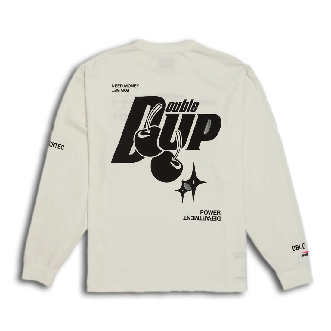 [TAIN DOUBLE PUSH]DOUBLE UP LONG SLEEVE T-SHIRTS/WHITE(T421-LT001)