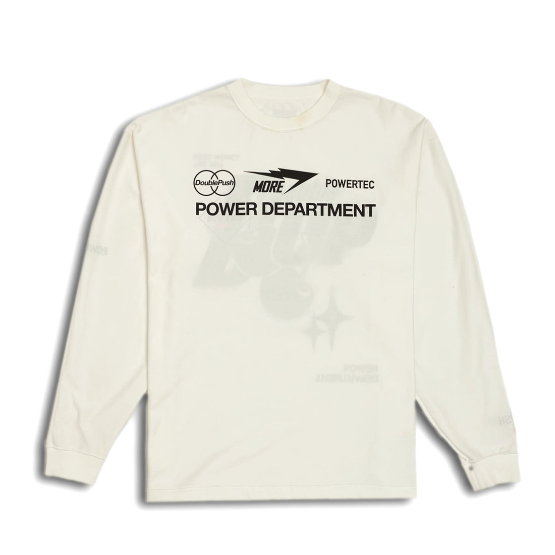 [TAIN DOUBLE PUSH]DOUBLE UP LONG SLEEVE T-SHIRTS/WHITE(T421-LT001)