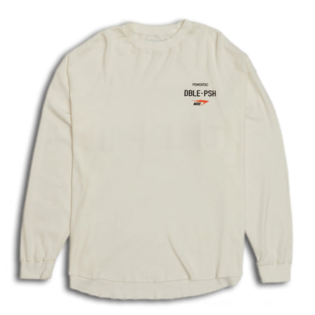 [TAIN DOUBLE PUSH]PIGMENT DYED FOOTBALL LONG SLEEVE T-SHIRTS/WHITE(T421-LT005)