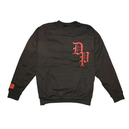 [TAIN DOUBLE PUSH]WAFFLE CREW NECK SWEAT/CHARCOAL(T423-TR301)