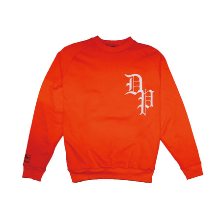 [TAIN DOUBLE PUSH]WAFFLE CREW NECK SWEAT/ORANGE(T423-TR301)