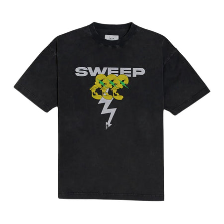 [TAIN DOUBLE PUSH]SWEEP SHORT SLEEVE T-SHIRTS/BLACK(T511-ST104)