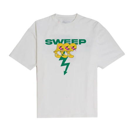 [TAIN DOUBLE PUSH]SWEEP SHORT SLEEVE T-SHIRTS/WHITE(T511-ST104)