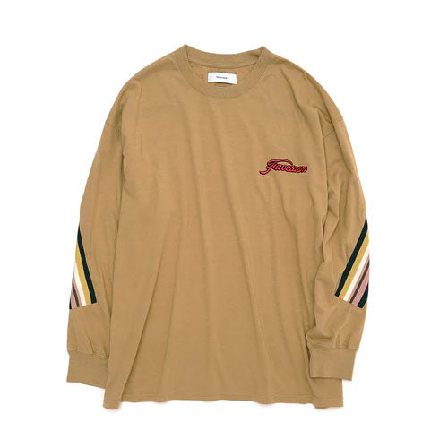 [FACETASM]RIB LONG SLEEVE TEE/BEIGE(KR-TEE-U04)