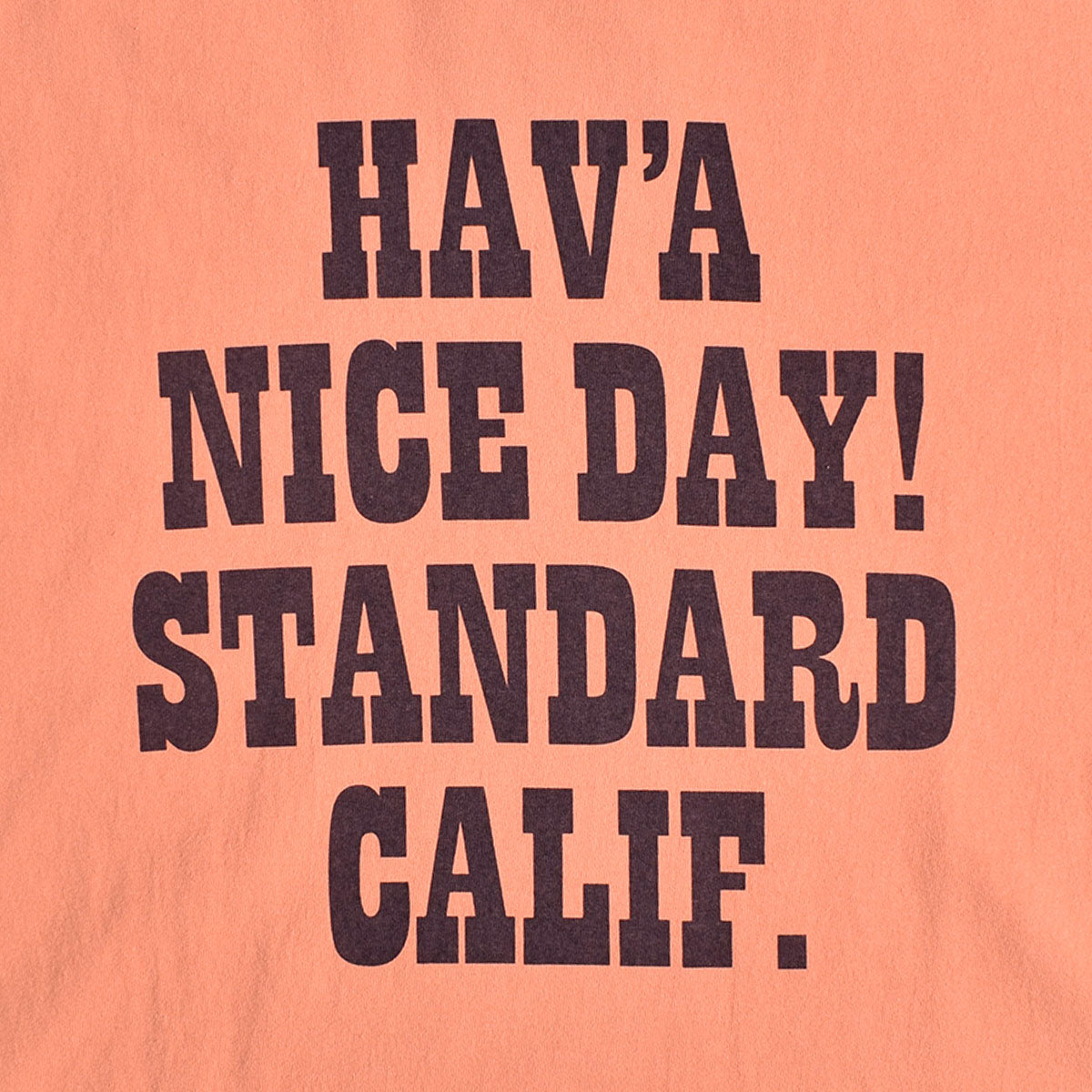 STANDARD CALIFORNIA]SD US Cotton H.N.D. Logo T/ORANGE