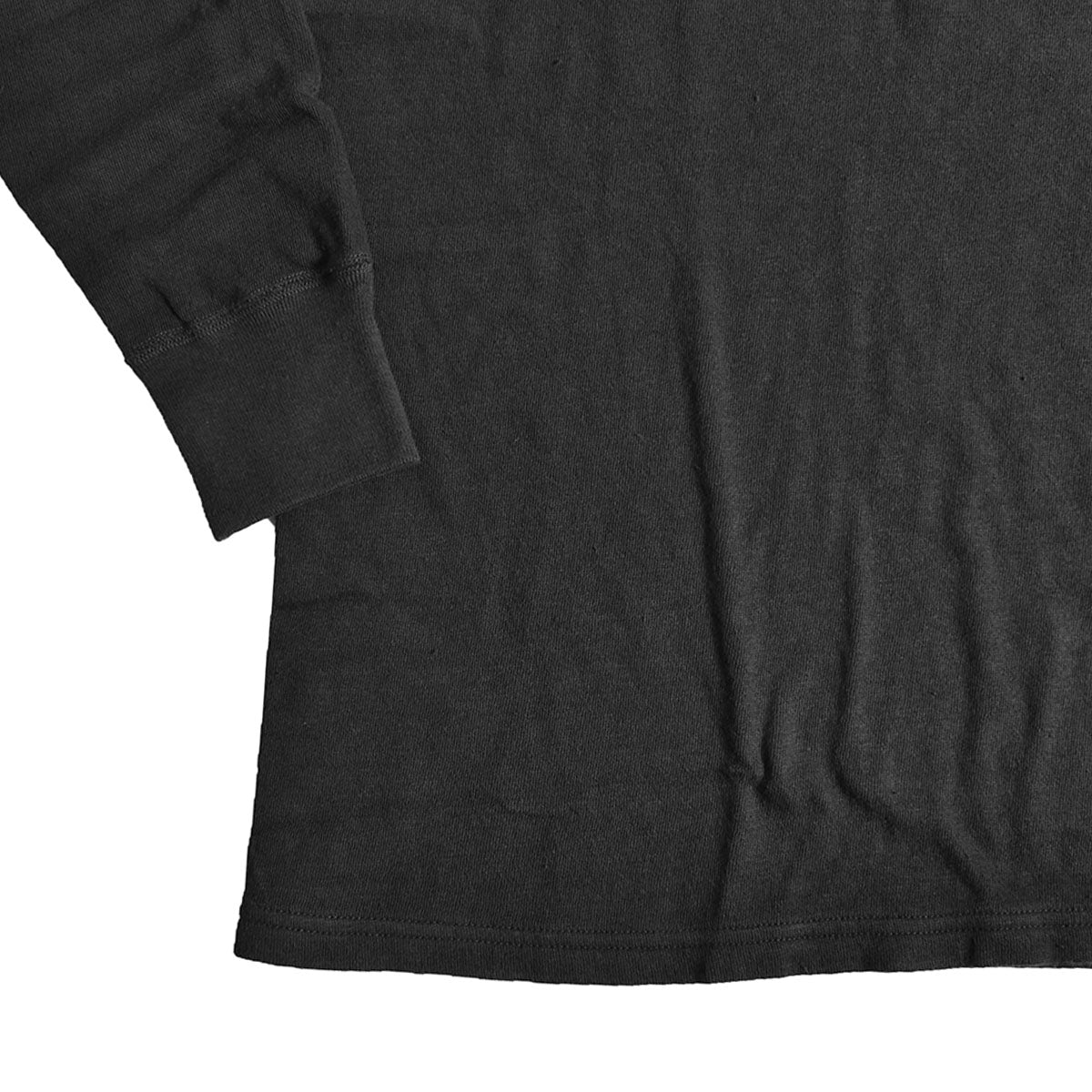 STANDARD CALIFORNIA]SD 2Layer Henley Long Sleeve T/BLACK(TSOLA140