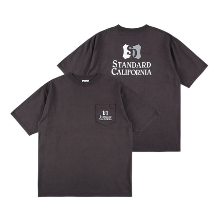 [STANDARD CALIFORNIA]SD Heavyweight Shield Logo Pocket T/BLACK(TSOTE090)