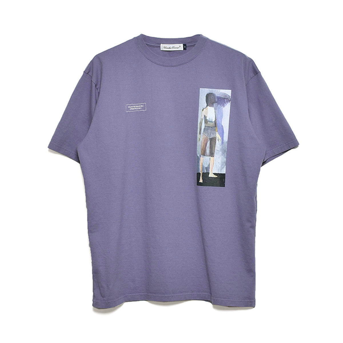 [UNDERCOVER]TEE Mensbleed/GRAY PURPLE(UC1D3814)