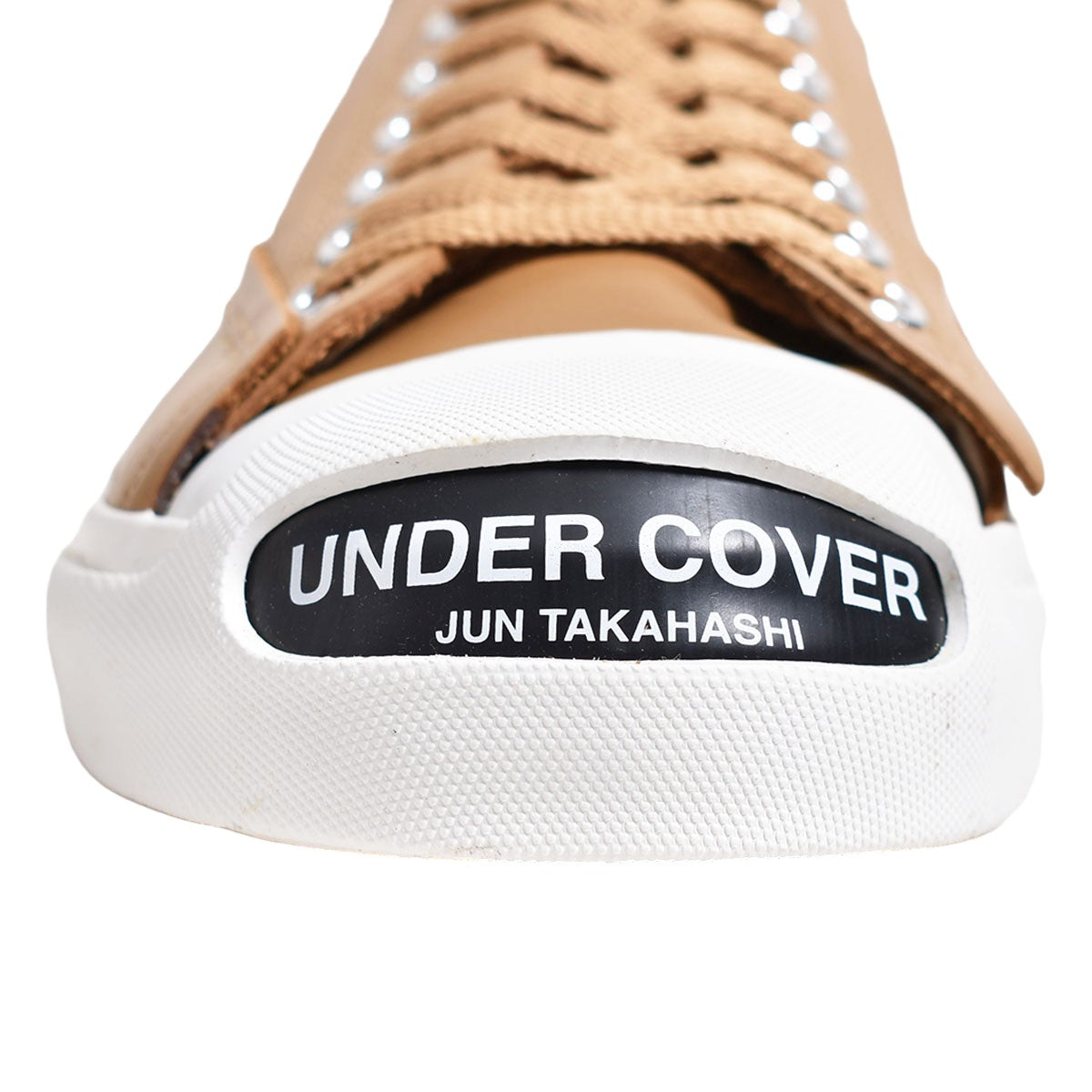 UNDERCOVER]TOE LOGO LEATHER SNEAKERS_MENS/BEIGE(UC2D9F02) – R&Co.