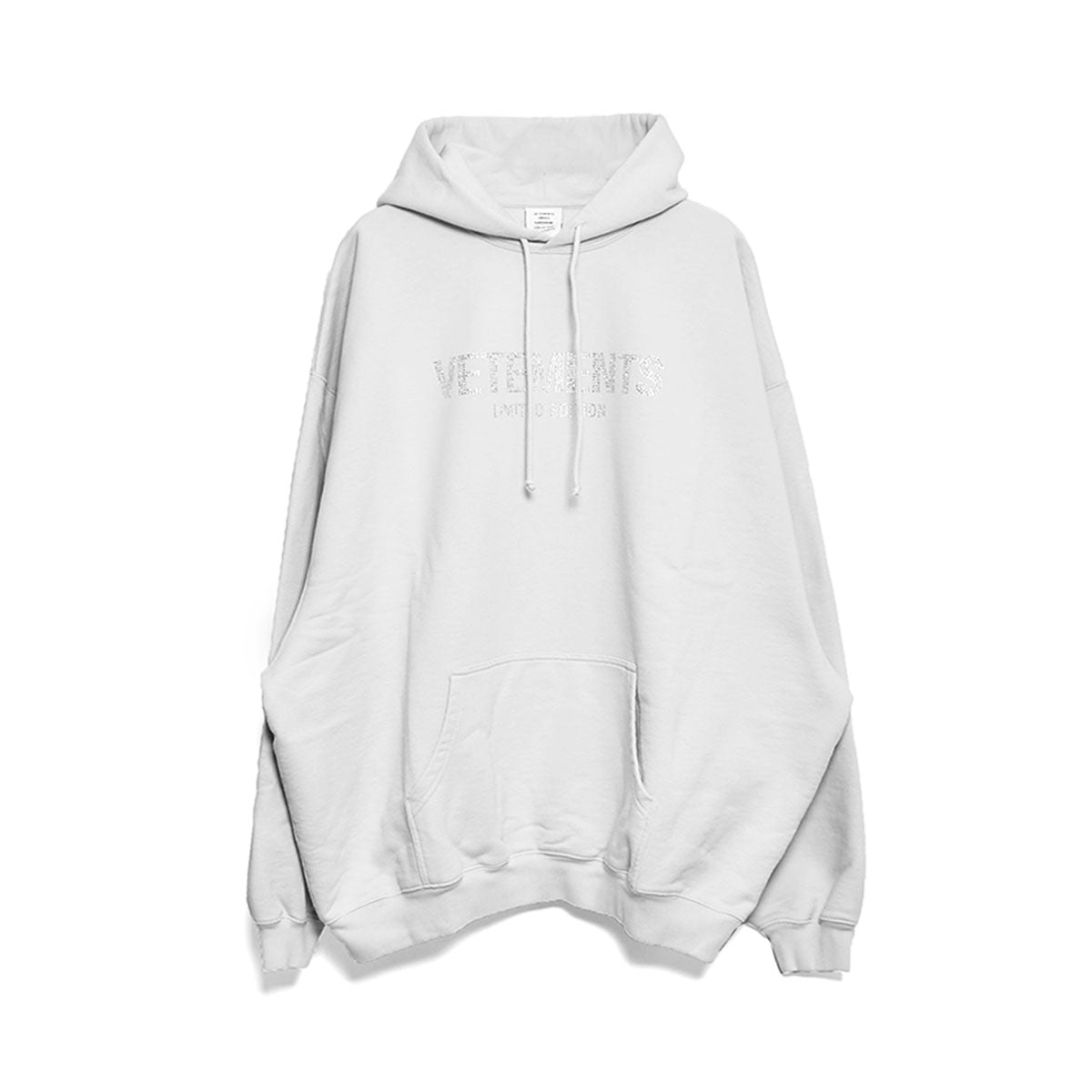 VETEMENTS]LIMITED EDITION CRYSTAL LOGO HOODIE/MUSHROOM(UE54HD240