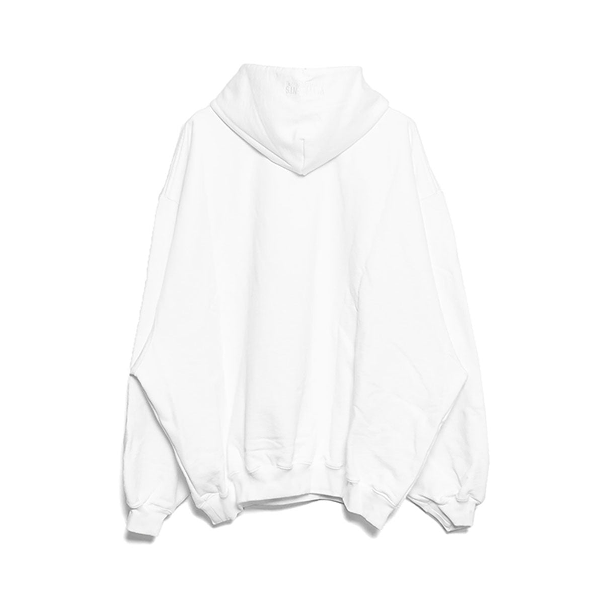 [VETEMENTS]NO SOCIAL MEDIA COUTURE HOODIE/WHITE(UE54HD380)