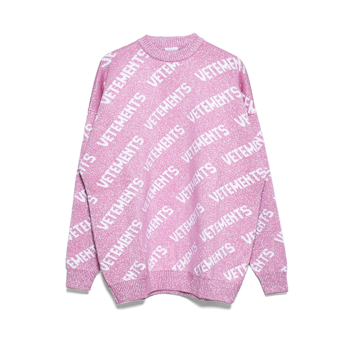 VETEMENTS]LUREX MONOGRAM SWEATER/PINK/WHITE(UE54KN220) – R&Co.