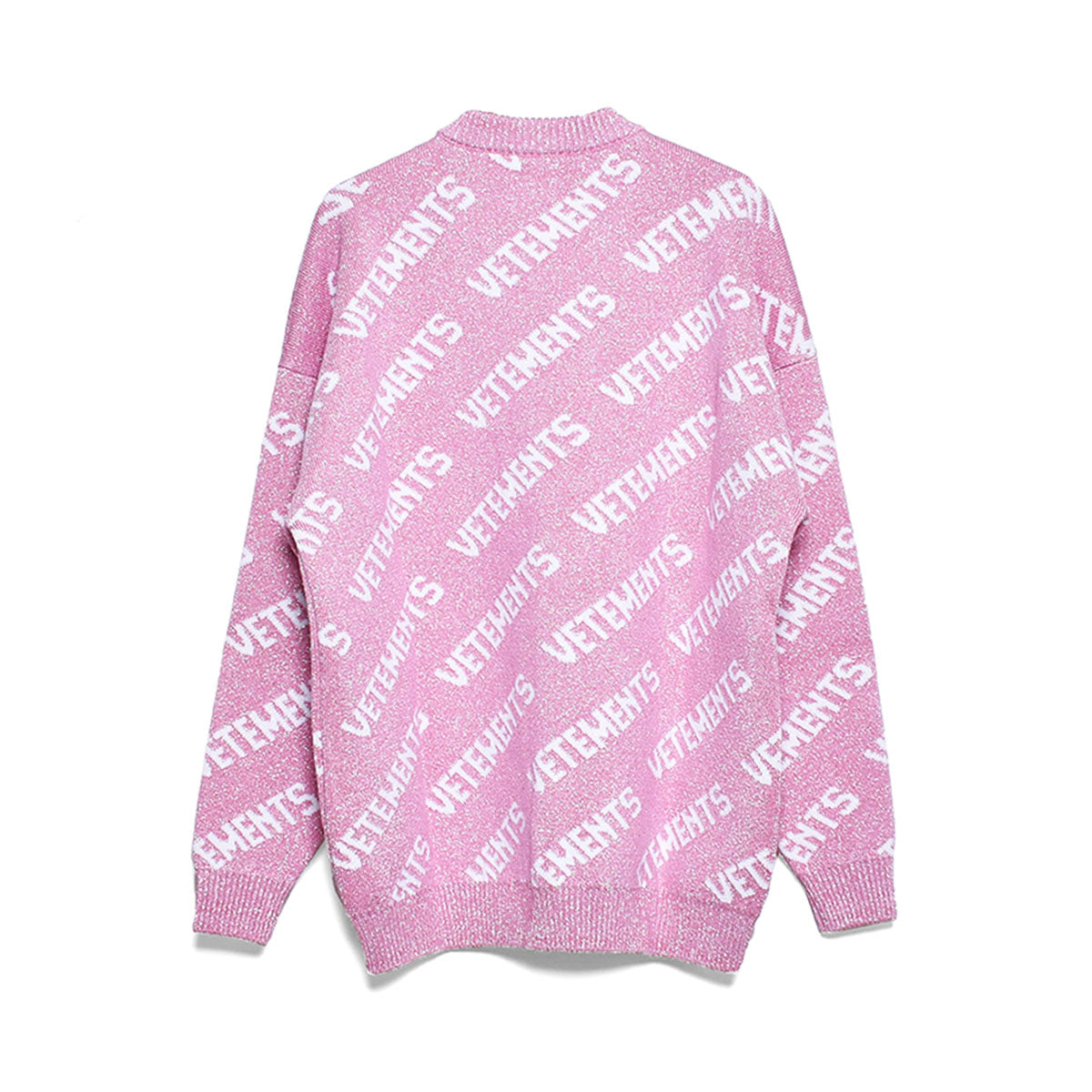 VETEMENTS]LUREX MONOGRAM SWEATER/PINK/WHITE(UE54KN220) – R&Co.