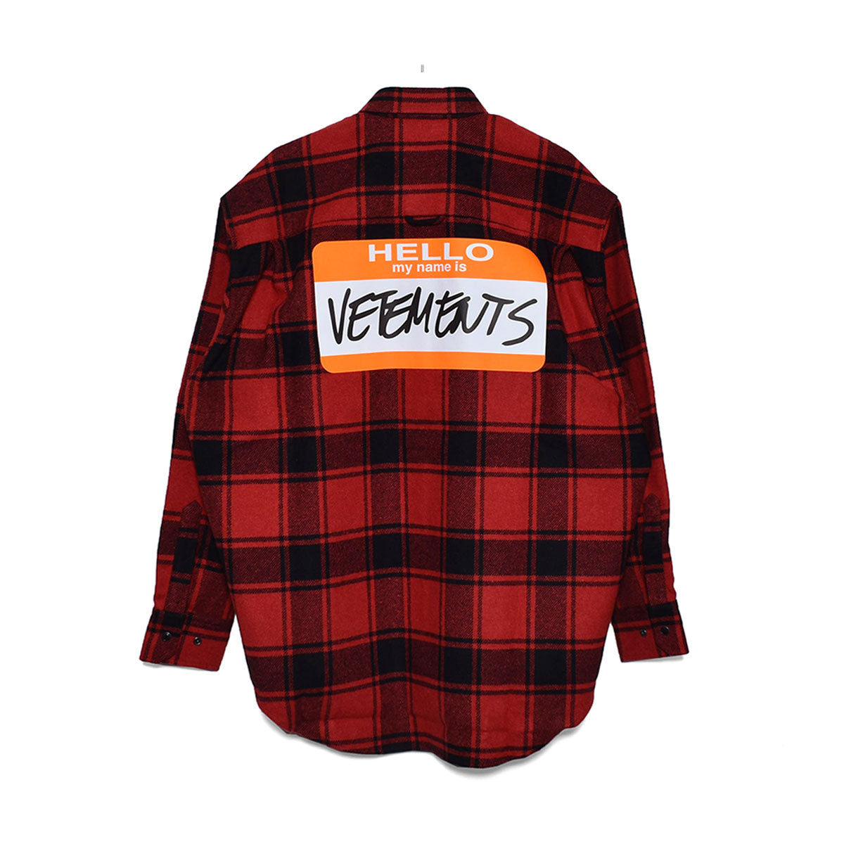 VETEMENTS]MY NAME IS VETEMENTS FLANNEL SHIRT/RED(UE54SH420) – R&Co.