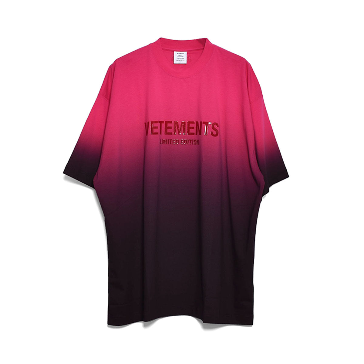 ヴェトモン vetements 赤メタ 赤 メタルロゴ パーカー