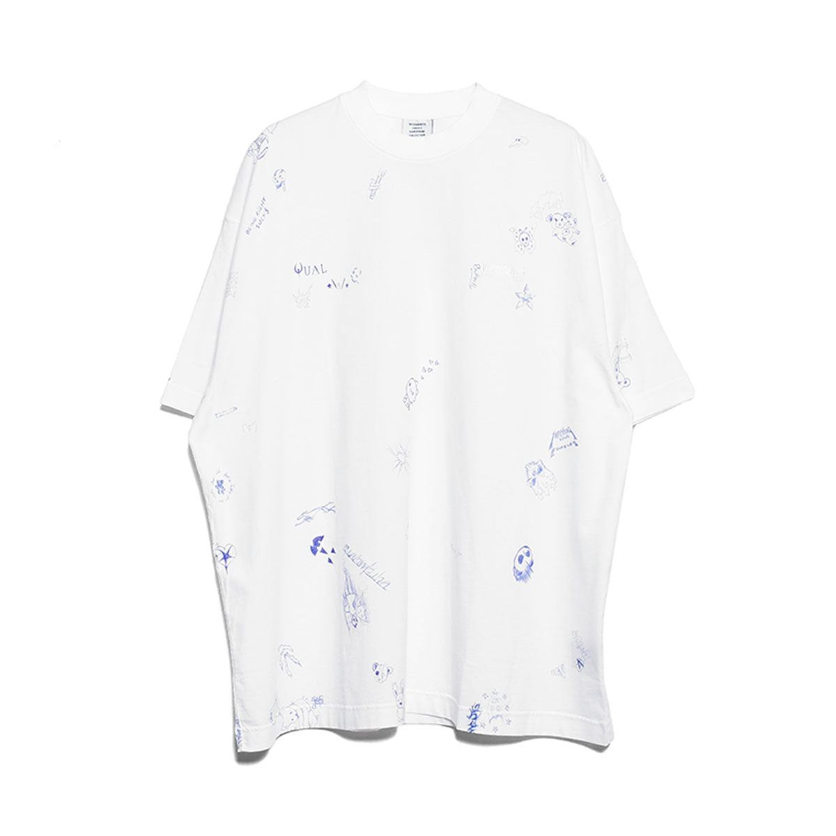 [VETEMENTS]SCRIBBLED T-SHIRT/WHITE(UE54TR320) – R&Co.