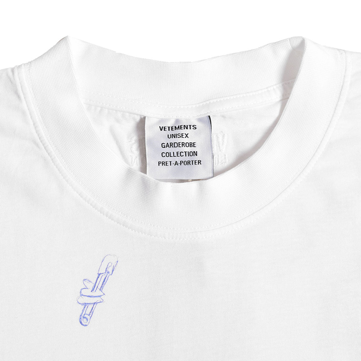 VETEMENTS]SCRIBBLED T-SHIRT/WHITE(UE54TR320) – R&Co.