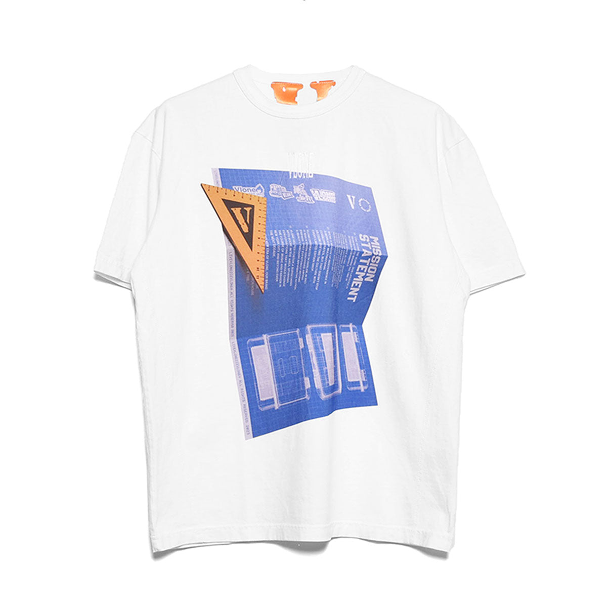 Off-white VLone  Tシャツ　Mサイズ　popupストア限定Tシャツ/カットソー(半袖/袖なし)