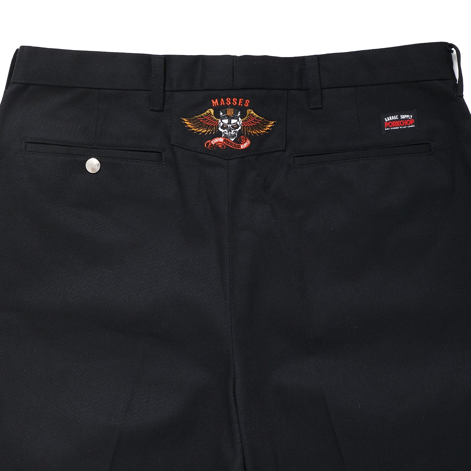 MASSES]PORKCHOP×MASSES HOP SACK PANTS P/BLACK – R&Co.