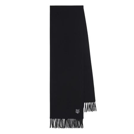 [MAISON KITSUNE]BOLD FOX HEAD SCARF/BLACK(MM06201BT3004)