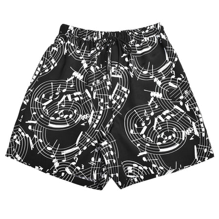 【TAKAHIRO MIYASHITA TheSoloIst】hawaiian shorts.(music note)/BLACK/WHITE(sp.0010cSS25)