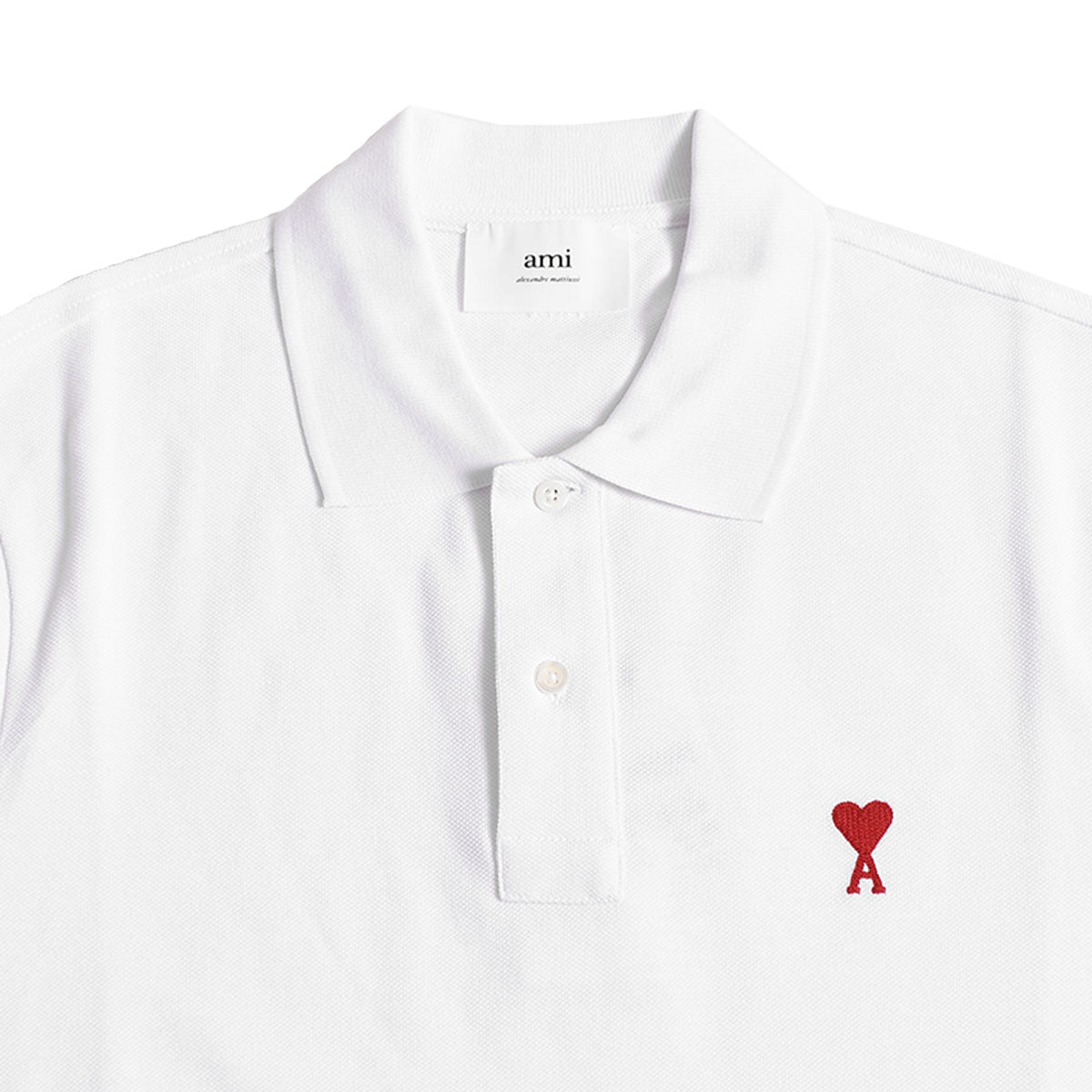 ami alexandre mattiussi]AMI DE COEUR SL POLO/WHITE(BFHPL001.760