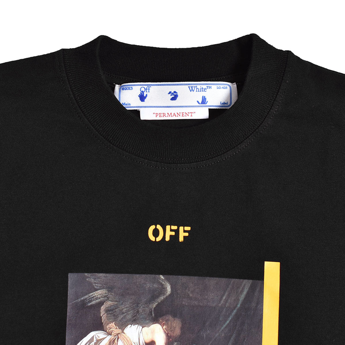 Off-White]ARROW CARAV ANN SKATE L/S TEE/BLACK/WHITE(OMAR23-RTW0039